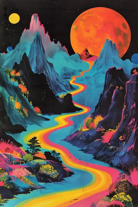 1960s Psychedelic Retro Posters