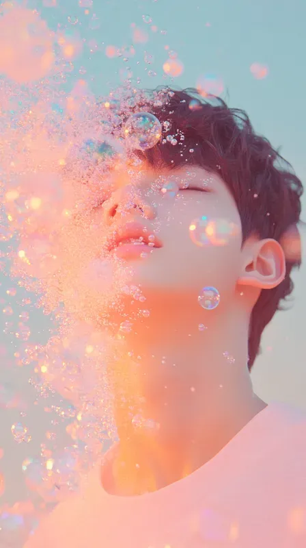 Glitter Bubble Bombs Graphic Design Art