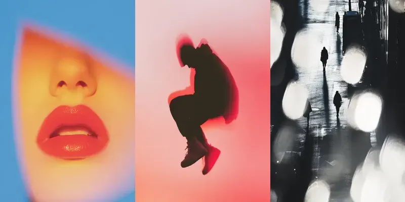 Abstract Silhouette Modern Art Photos generated by undefined