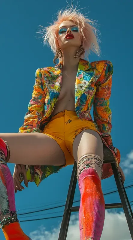 Neon Future Fashion Sexy Photo Shoots