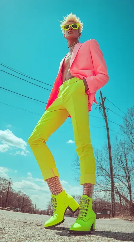 Neon Future Fashion Sexy Photo Shoots