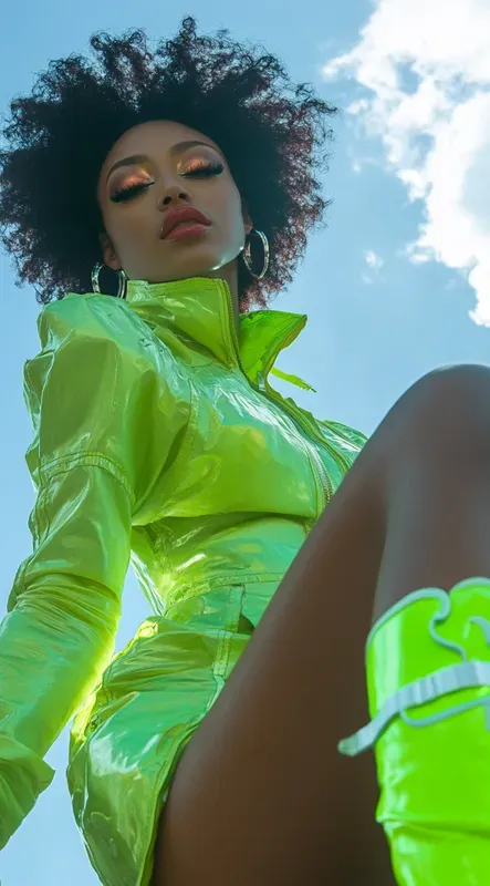 Neon Future Fashion Sexy Photo Shoots