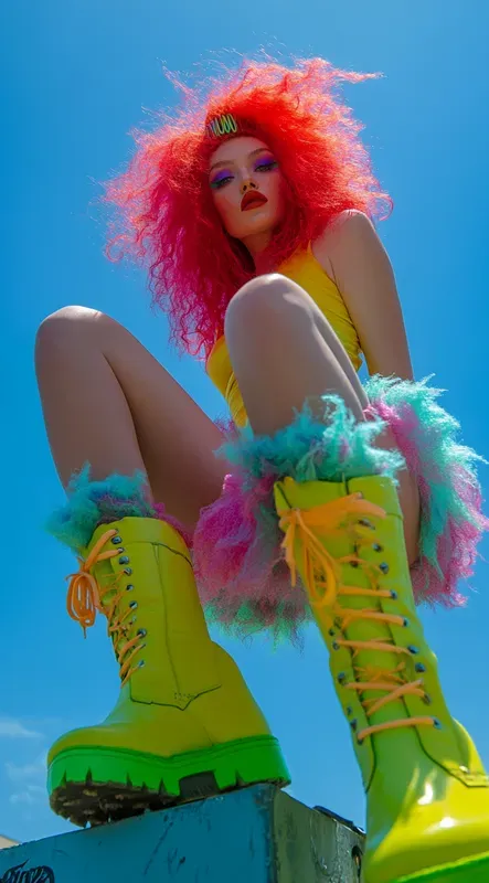 Neon Future Fashion Sexy Photo Shoots