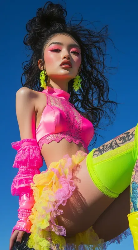 Neon Future Fashion Sexy Photo Shoots