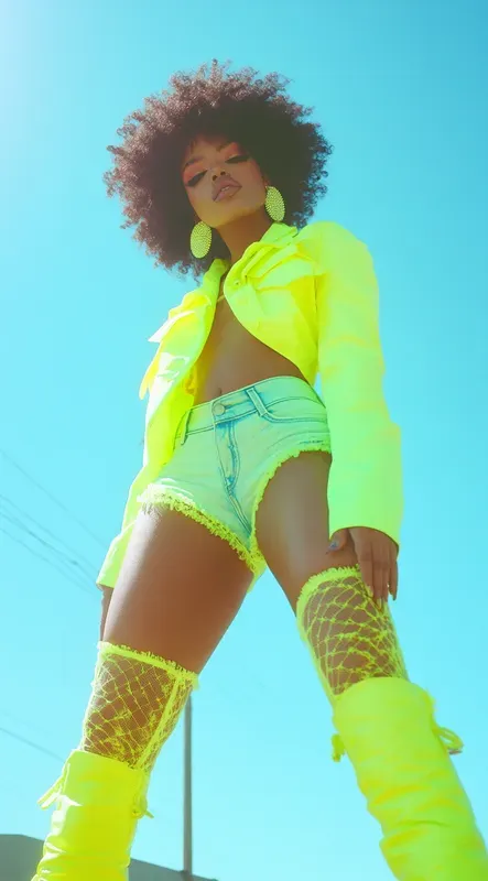 Neon Future Fashion Sexy Photo Shoots