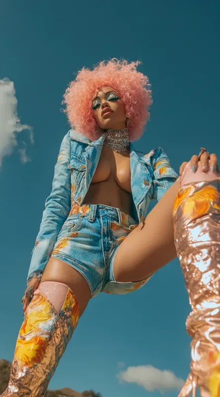 Neon Future Fashion Sexy Photo Shoots