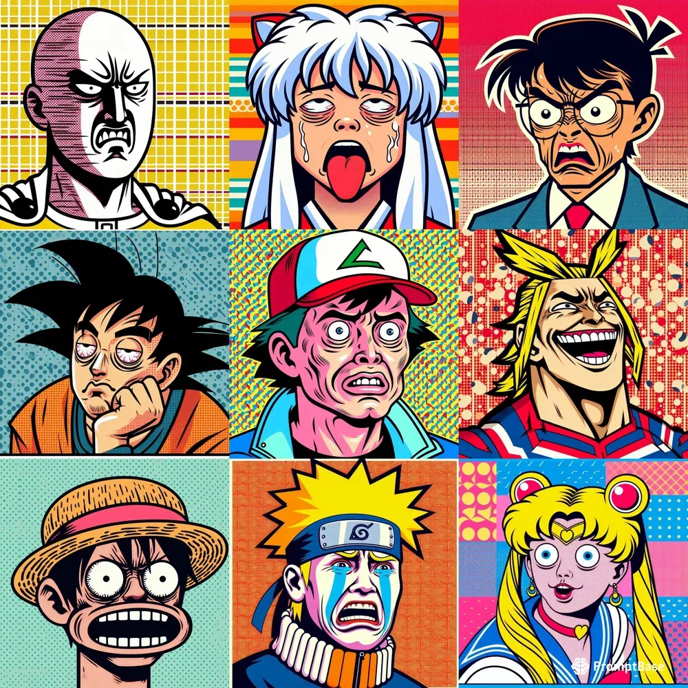 Pop Memes Iconic Animes