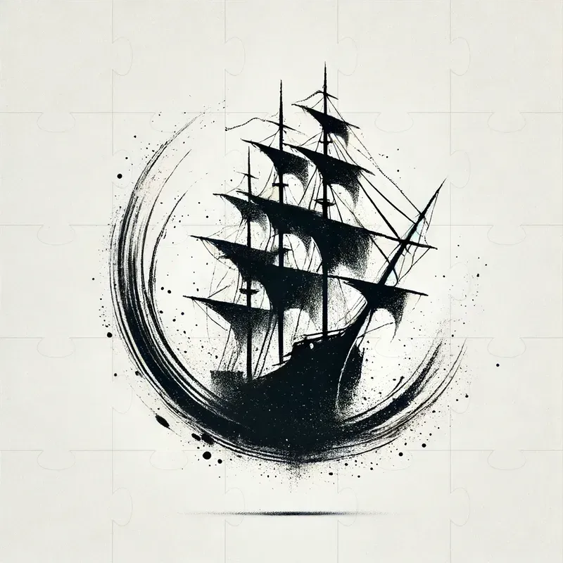 Minimalist Modern Ink Art Logos