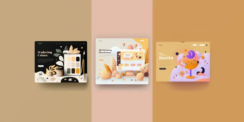 Fun Illustration Website Mockups generated by undefined