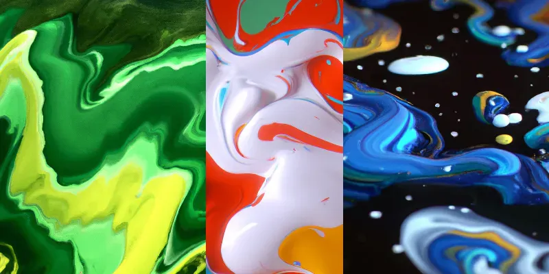 Paint Pour Art generated by undefined