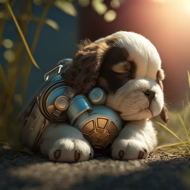 Baby Animals And Rusted Mechanicals