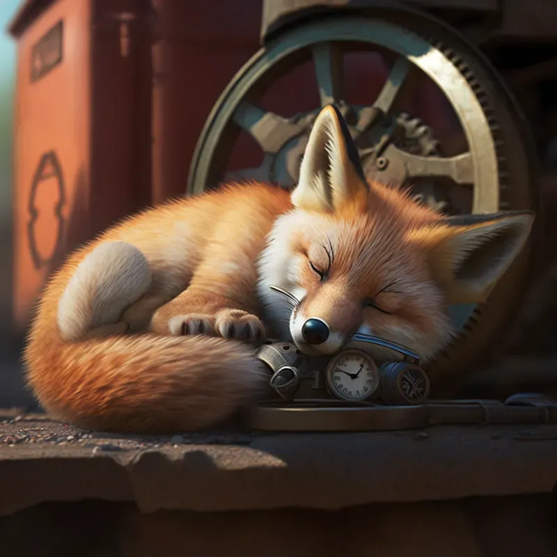 Baby Animals And Rusted Mechanicals