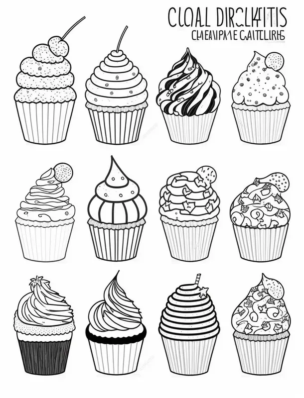 Clip Art Style Clean Coloring Page