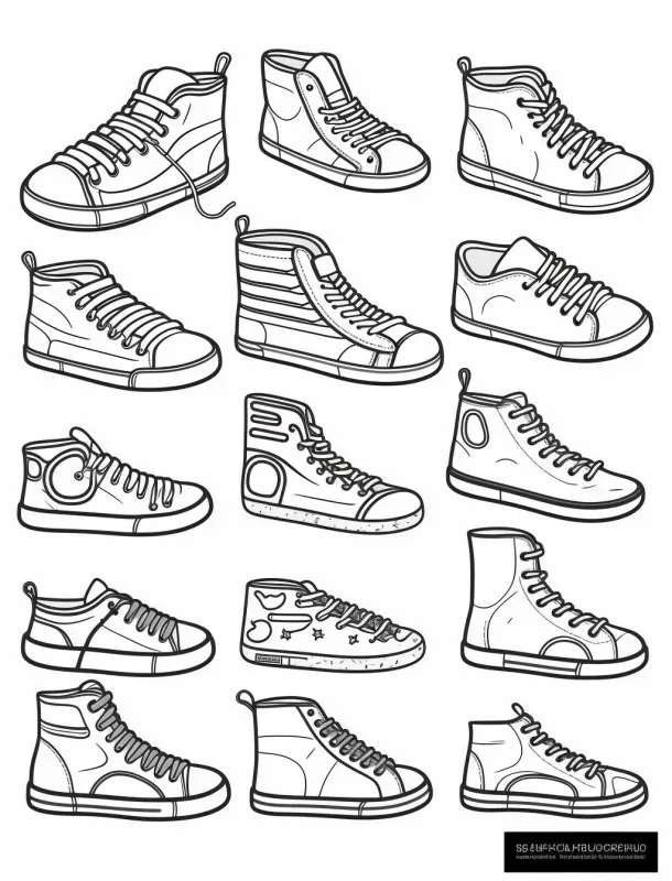 Clip Art Style Clean Coloring Page