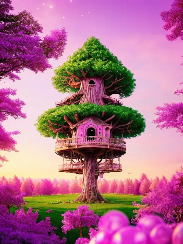 Fantasy Treehouse Landscapes