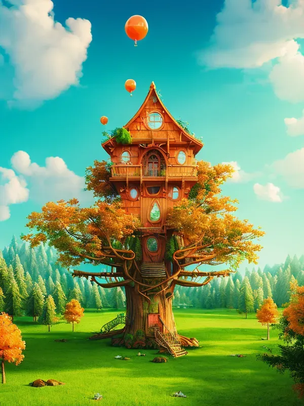 Fantasy Treehouse Landscapes