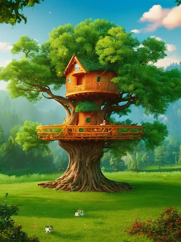 Fantasy Treehouse Landscapes