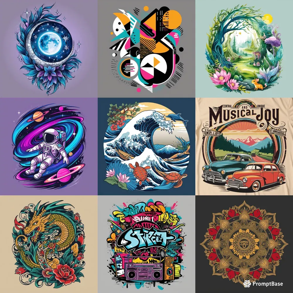 Dynamic Tshirt Design Extravaganzas