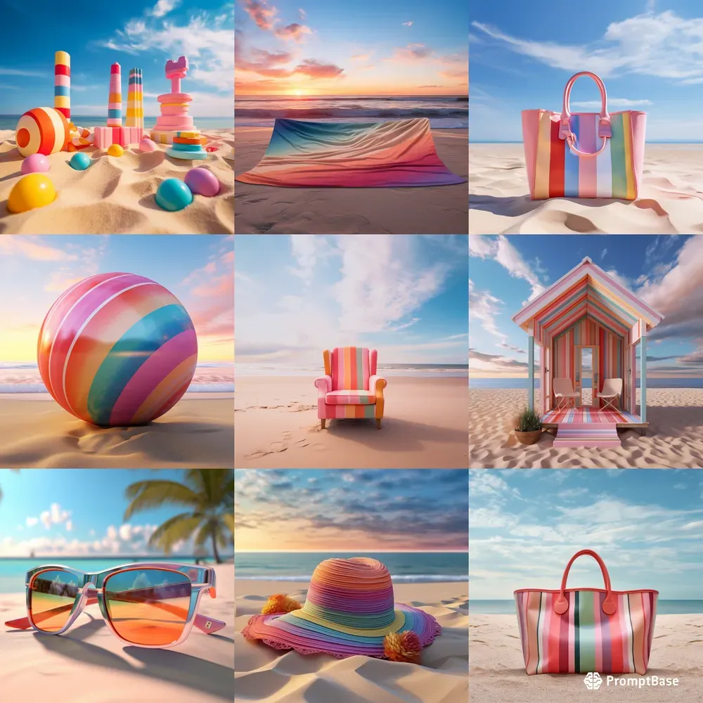 Pastel Beach Items