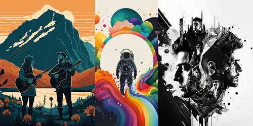 Stunning Album Cover Art generated by midjourney