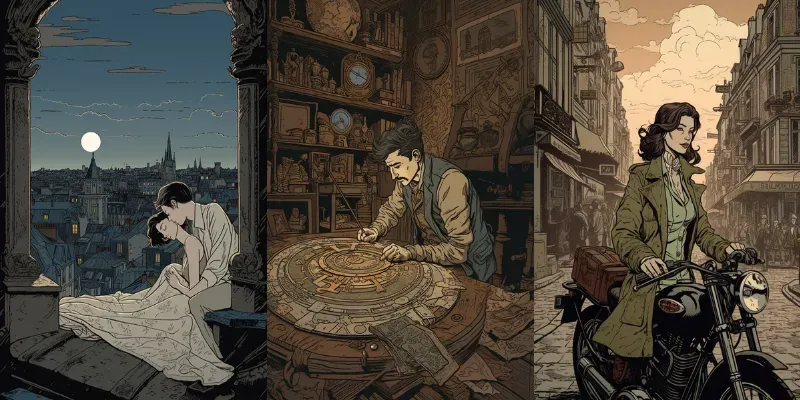 Vintage Comic Jacque Tardi Style generated by undefined