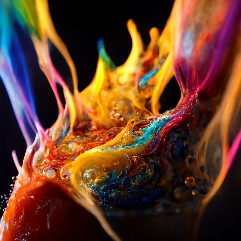 Colorful Energy Splashes