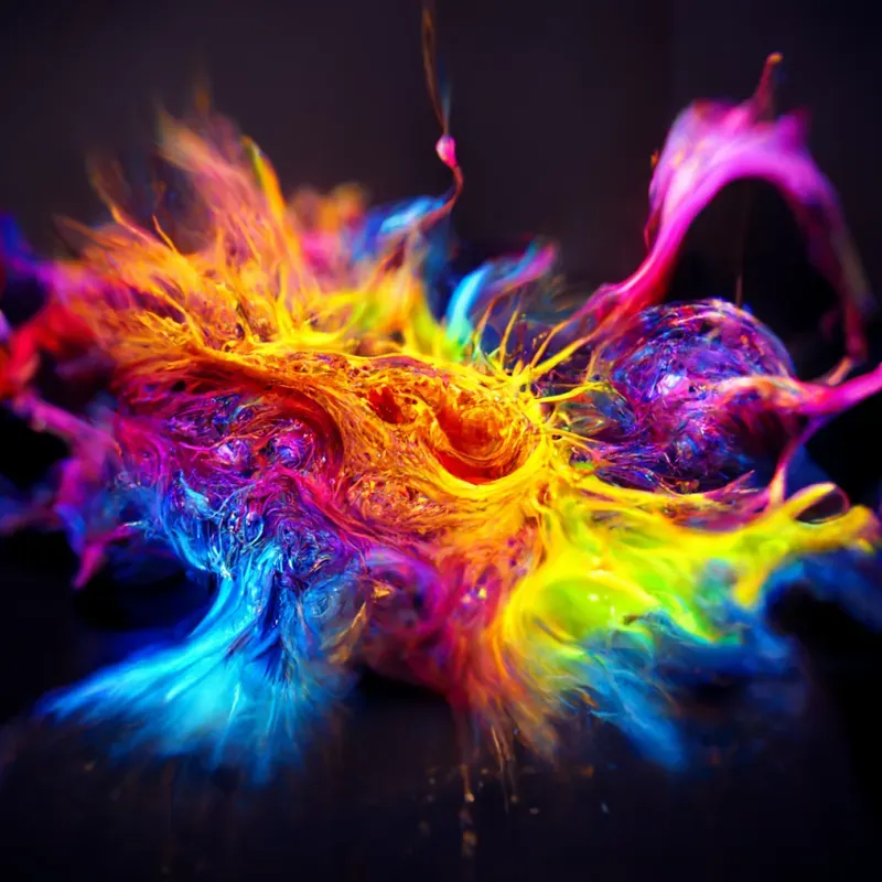 Colorful Energy Splashes