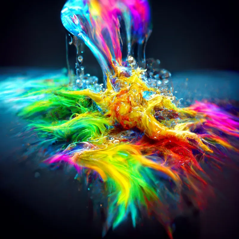 Colorful Energy Splashes