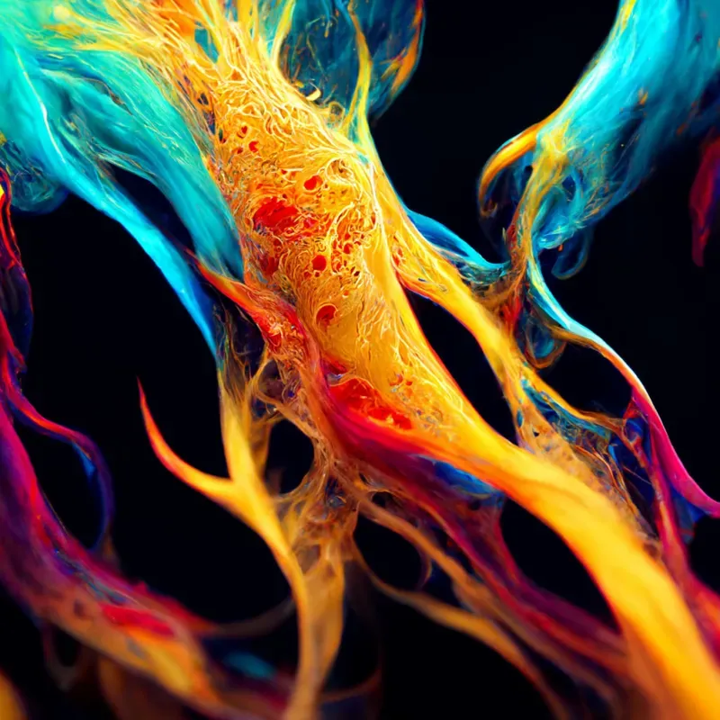 Colorful Energy Splashes