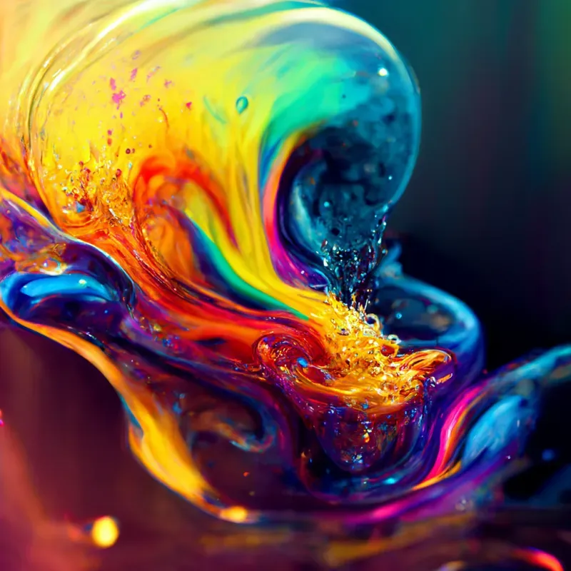 Colorful Energy Splashes