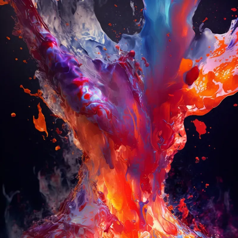 Colorful Energy Splashes
