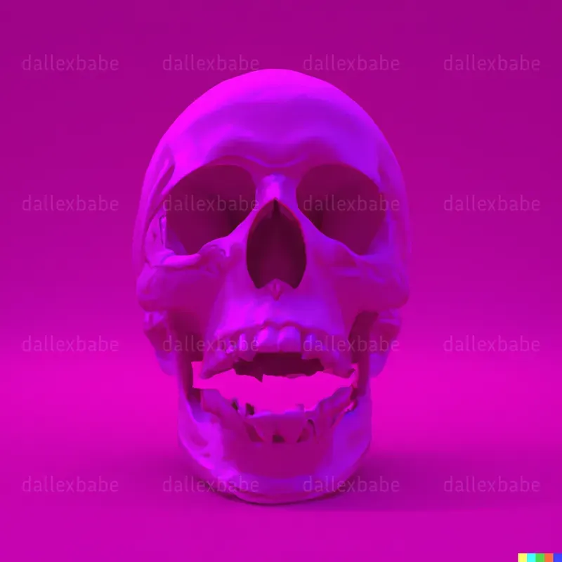 Colorful 3D Skulls