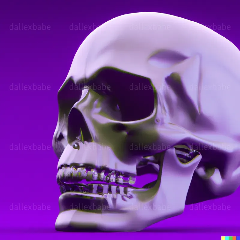 Colorful 3D Skulls