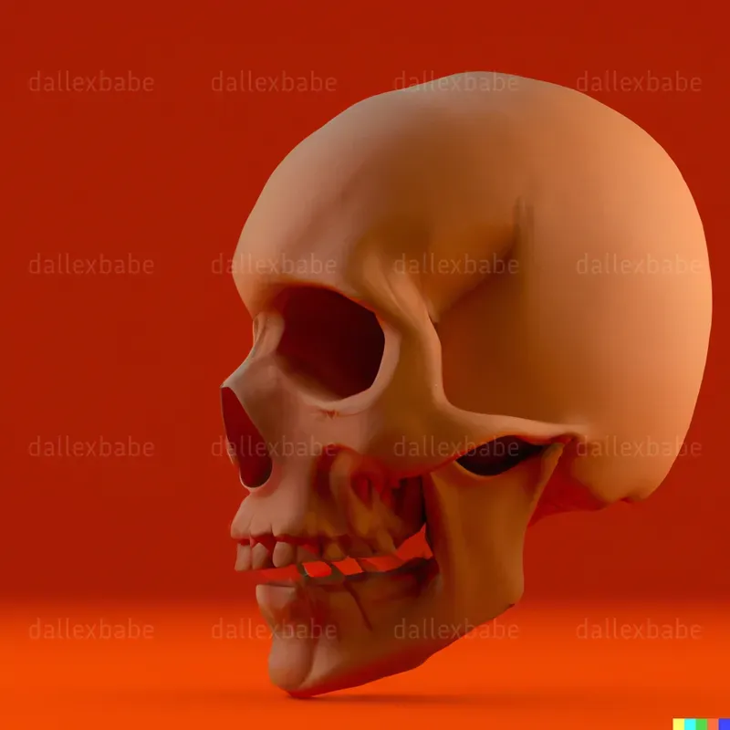 Colorful 3D Skulls
