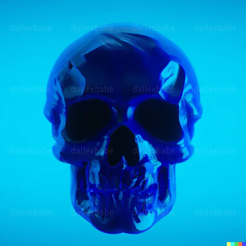 Colorful 3D Skulls