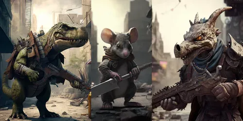 Anthropomorphic Animals generated by midjourney