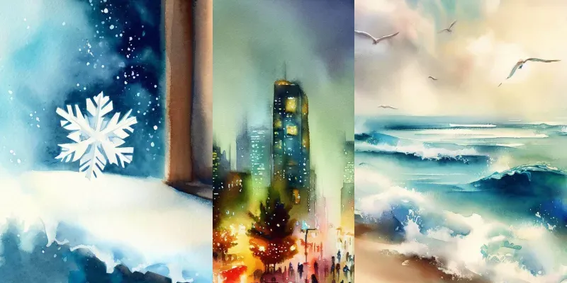 Dalle For Watercolor Paintings generated by undefined