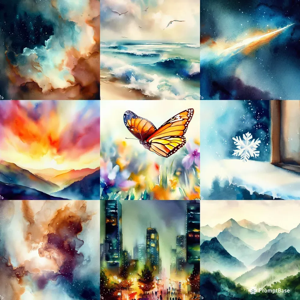 Dalle For Watercolor Paintings