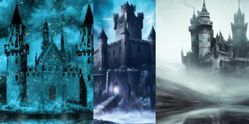 Medieval Castle Backdrop generated by dalle