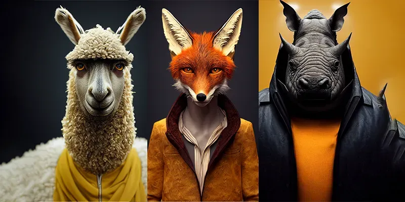 Anthropomorphic Animals generated by undefined