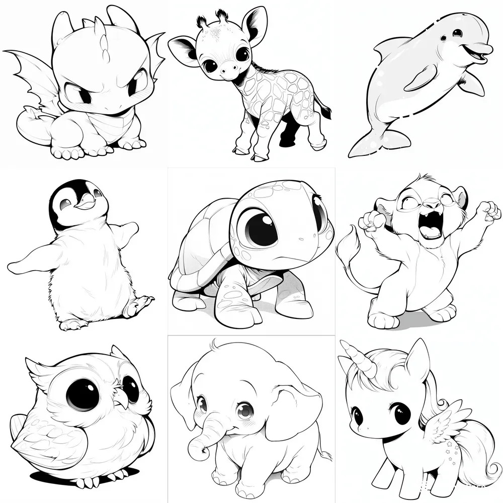Chibi Coloring Pages For Kids