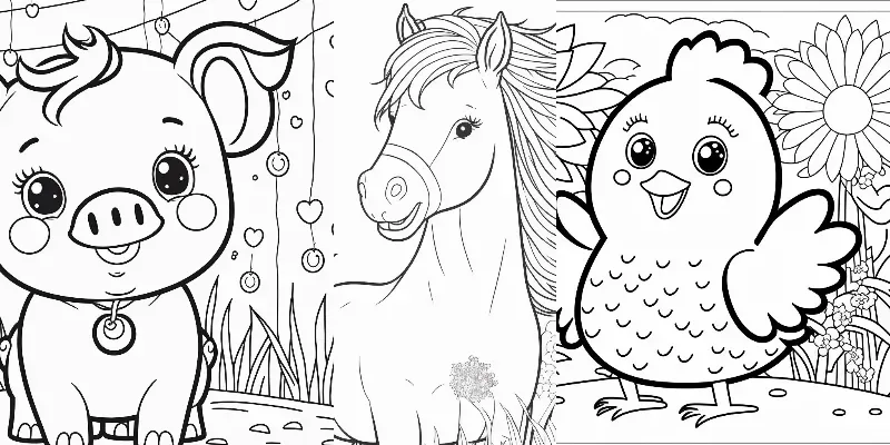 Modern Cartoon Coloring Books generated by undefined