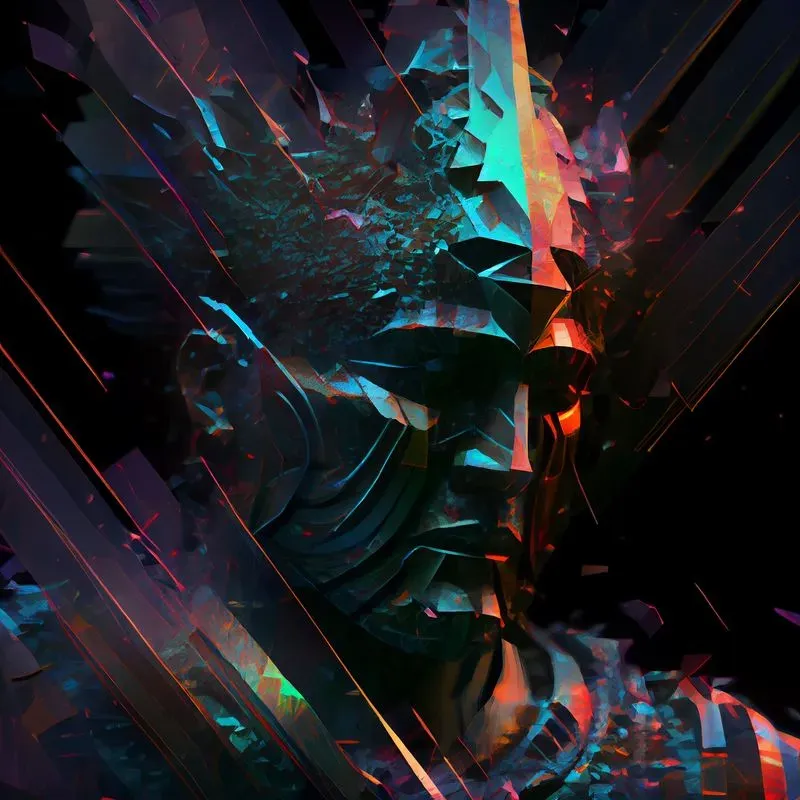 Dark Broken Surface Art