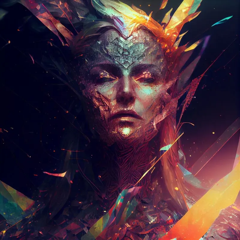 Dark Broken Surface Art