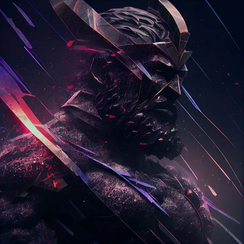 Dark Broken Surface Art