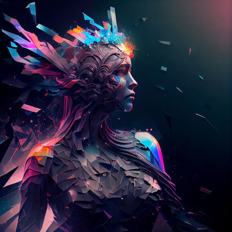 Dark Broken Surface Art