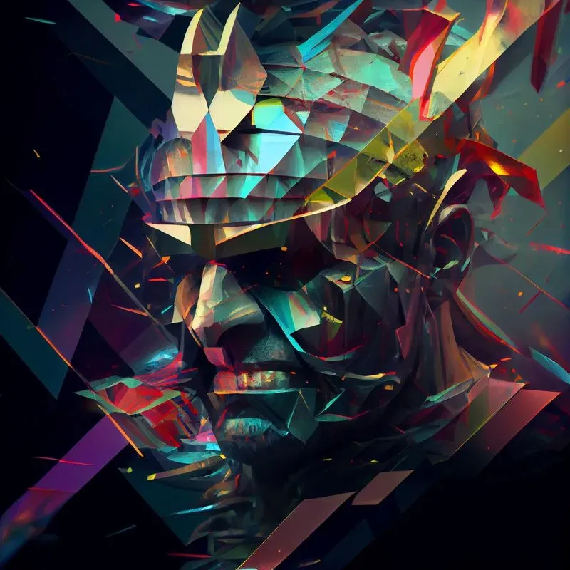 Dark Broken Surface Art