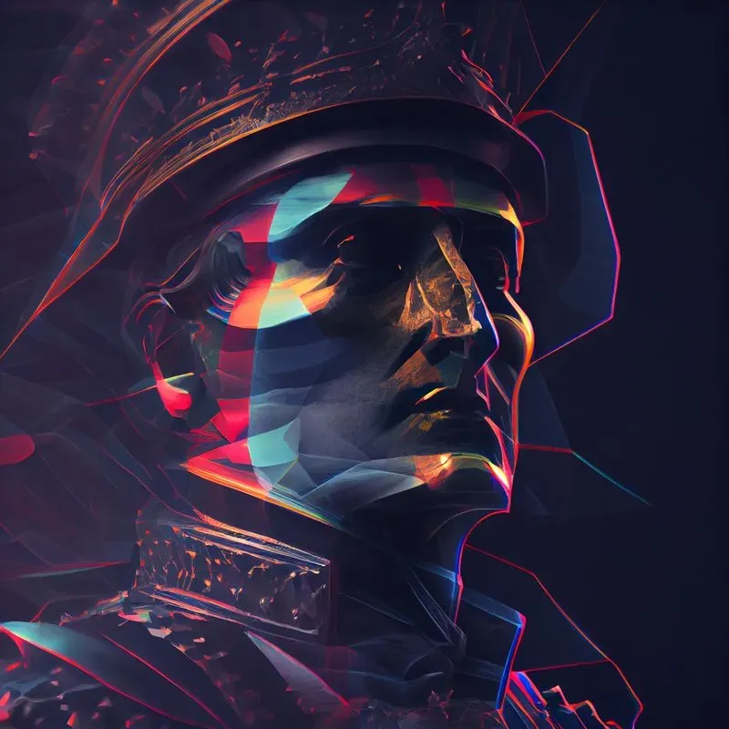 Dark Broken Surface Art