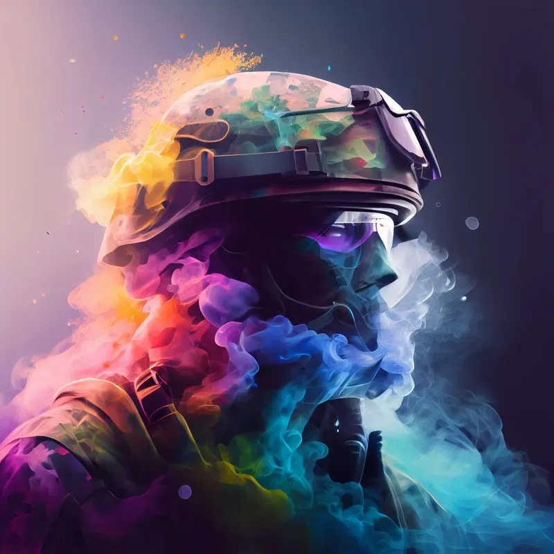 Dark Smoke Surface Art