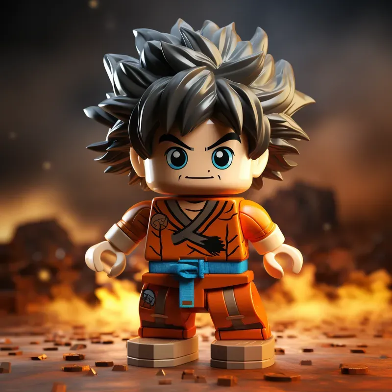 Realistic Lego Characters Vibrant Colors